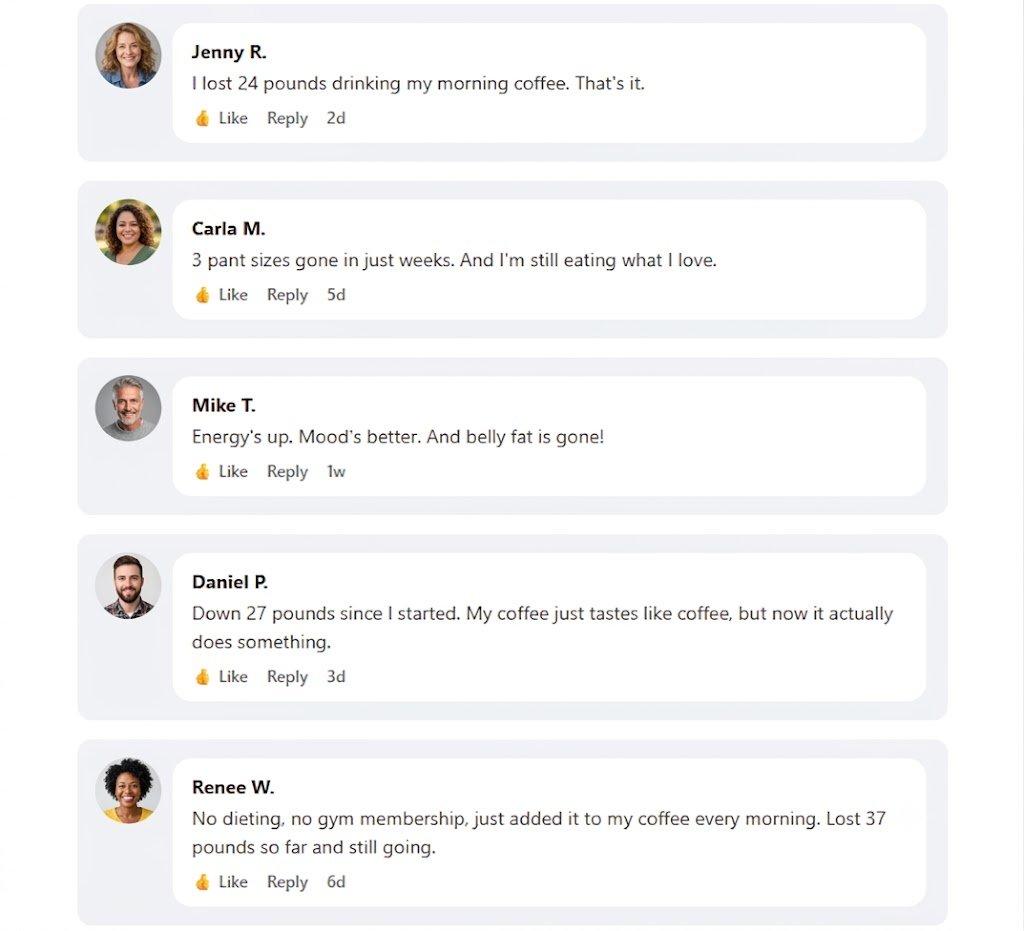 Comments from MetaboDrops customers sharing their results